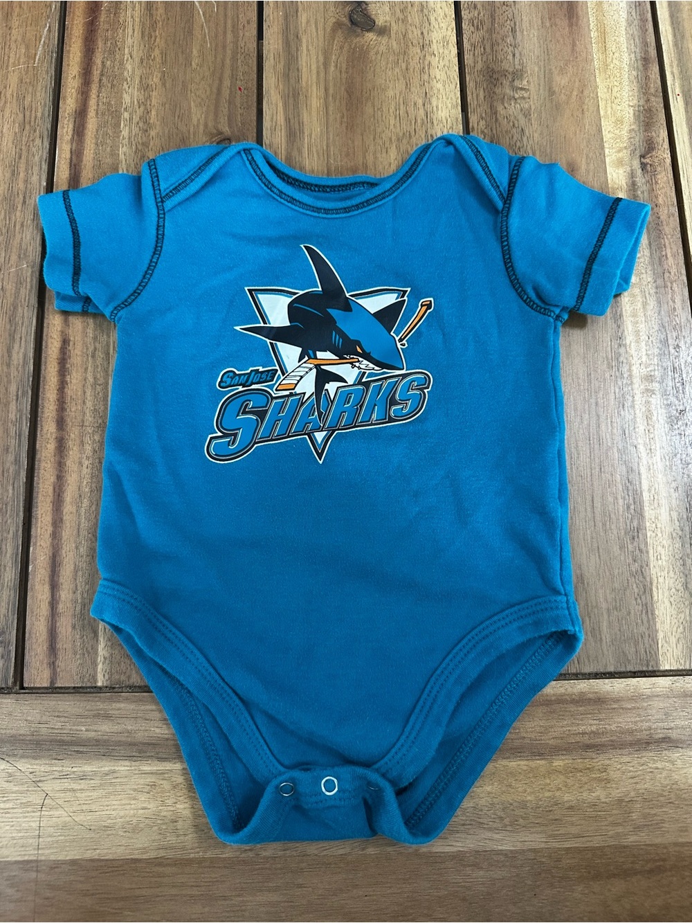 San Jose Sharks NHL team One-Piece Bodysuit size 6-9m